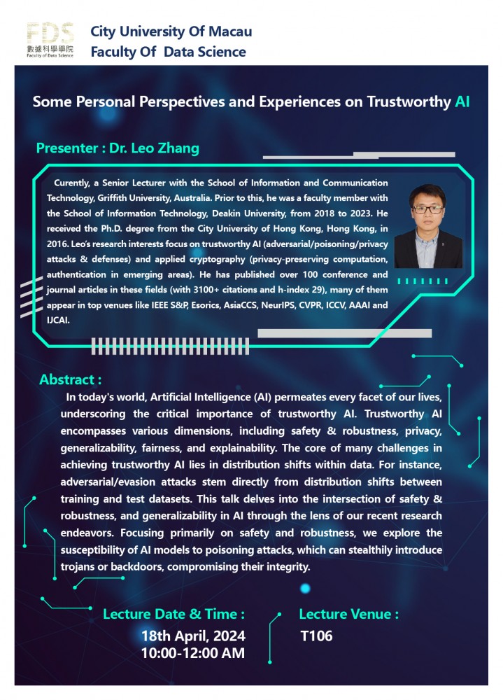 Some Personal Perspectives and Experiences on Trustworthy AI